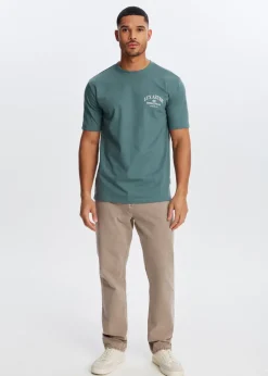 T-shirt met print oester