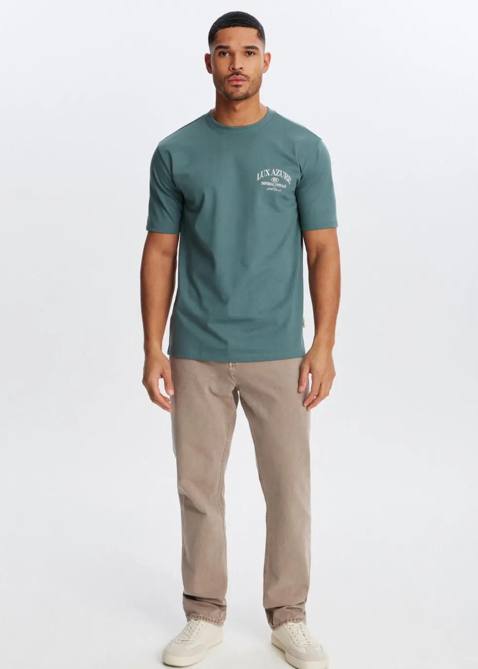 T-shirt met print oester
