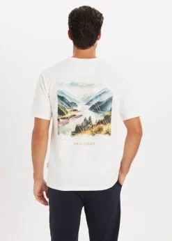 T-shirt met print rivier