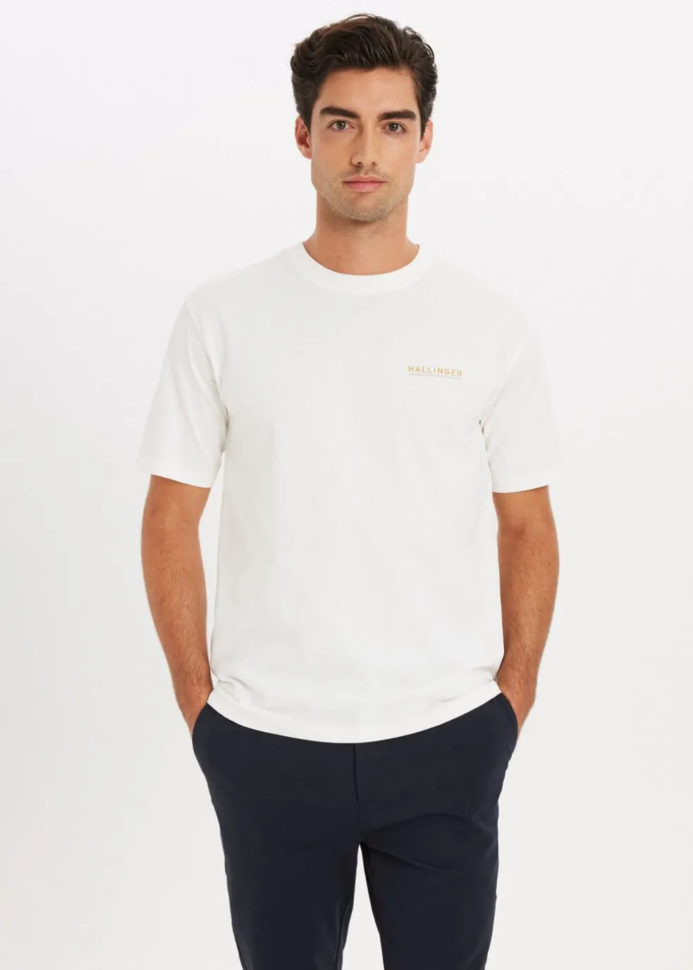 T-shirt met print rivier