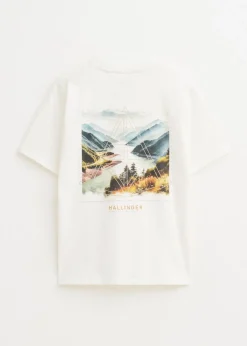 T-shirt met print rivier