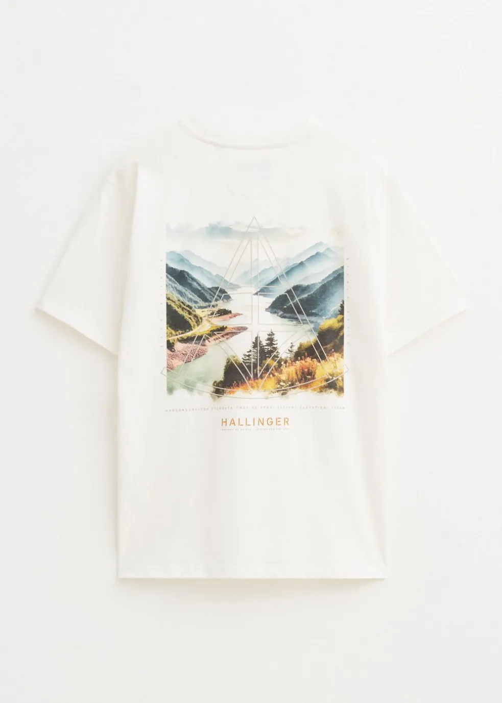 T-shirt met print rivier