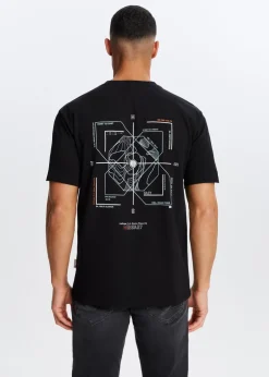 T-shirt met print route