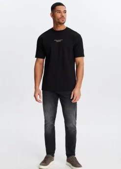 T-shirt met print route