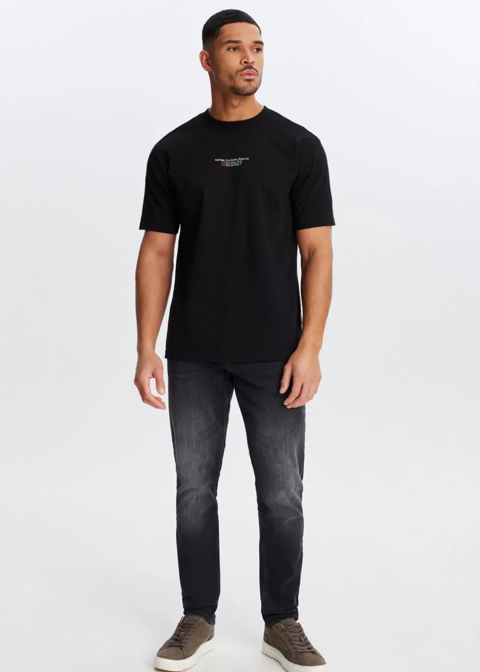 T-shirt met print route