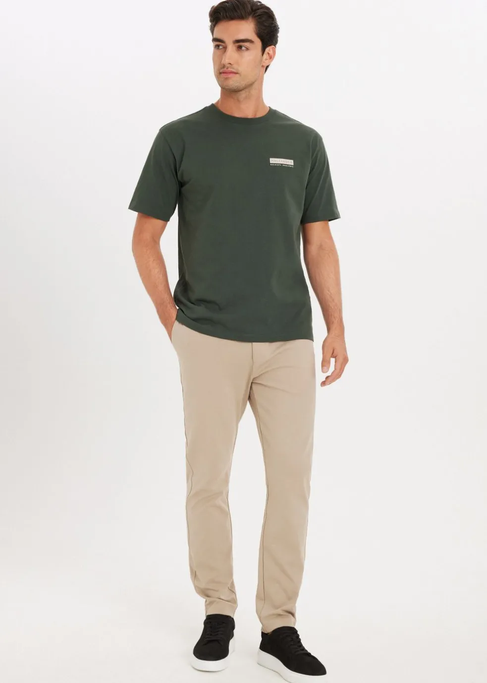 T-shirt met print trail