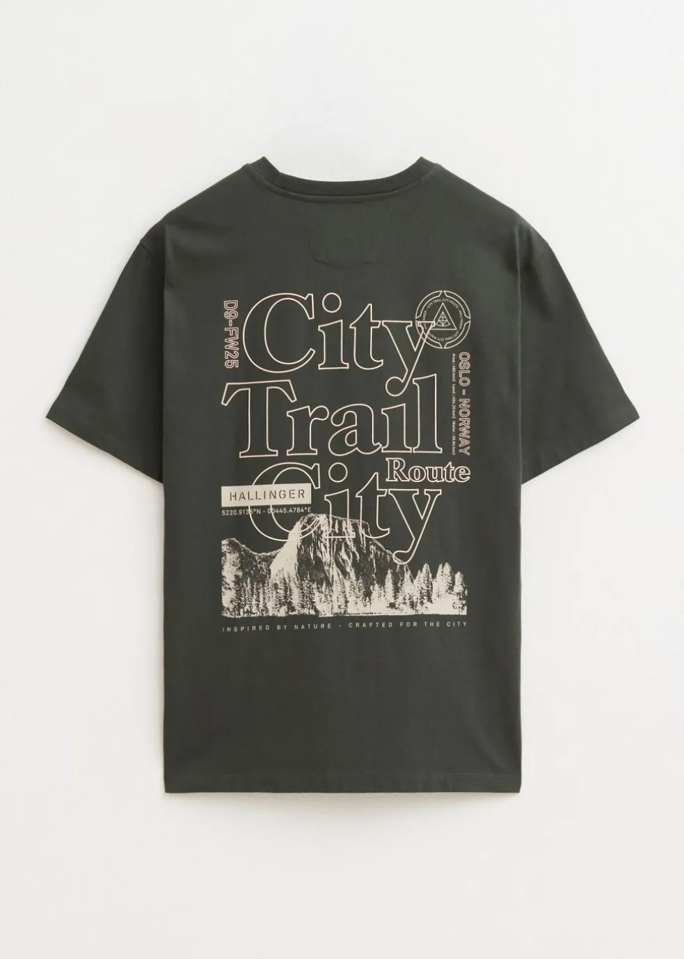 T-shirt met print trail