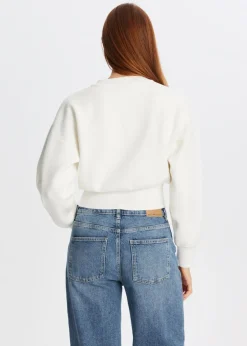 Vest met pofdetail