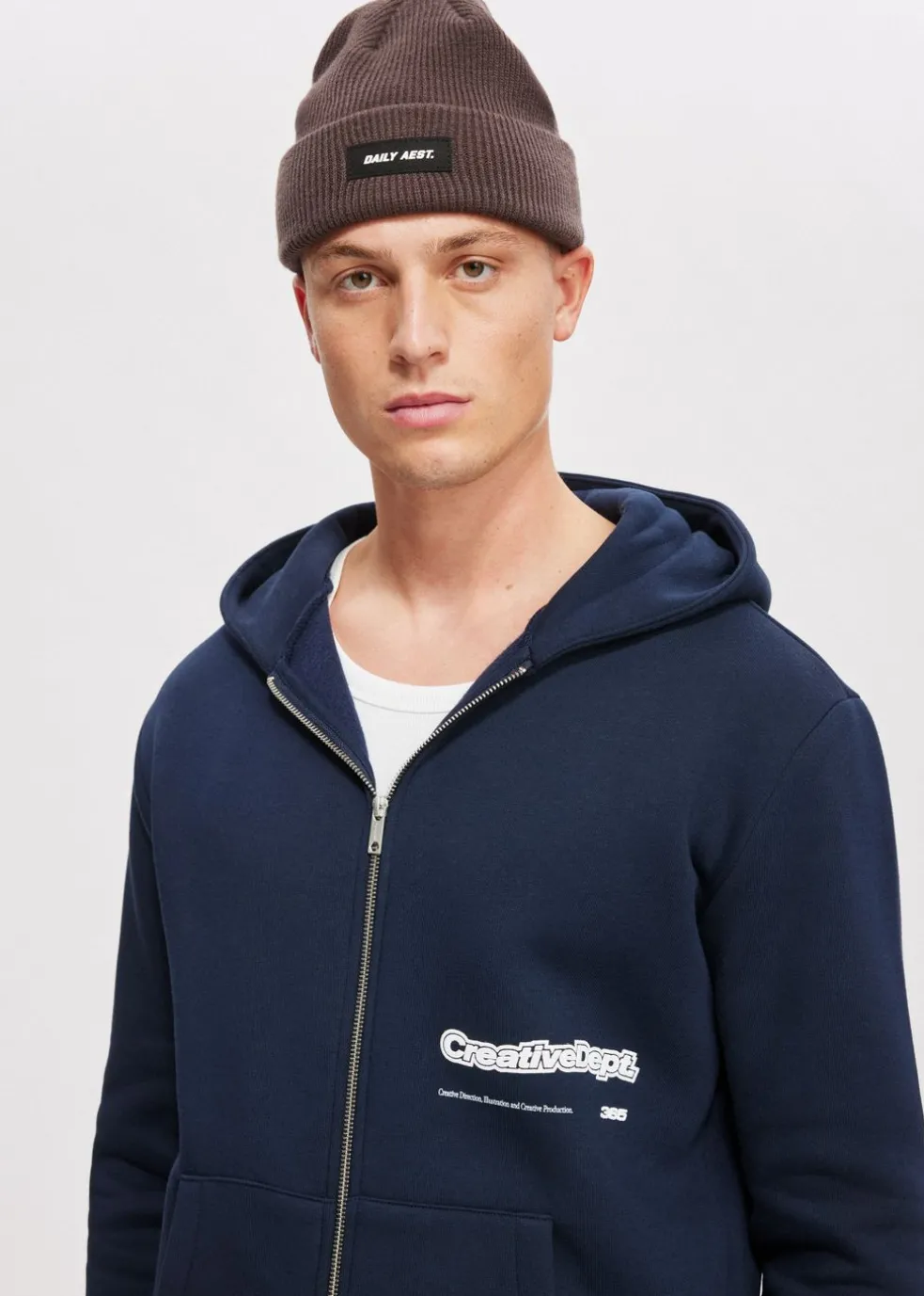 Vest met print culture