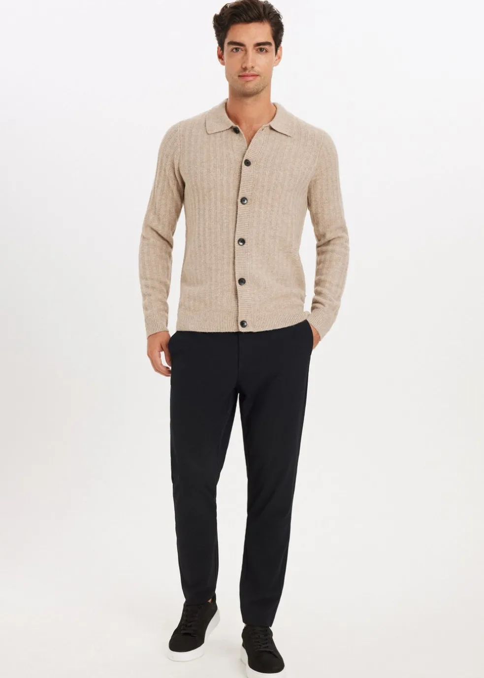 Vest met structuurdetails