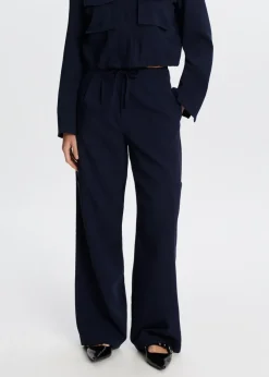 Wijde broek met cargozakken