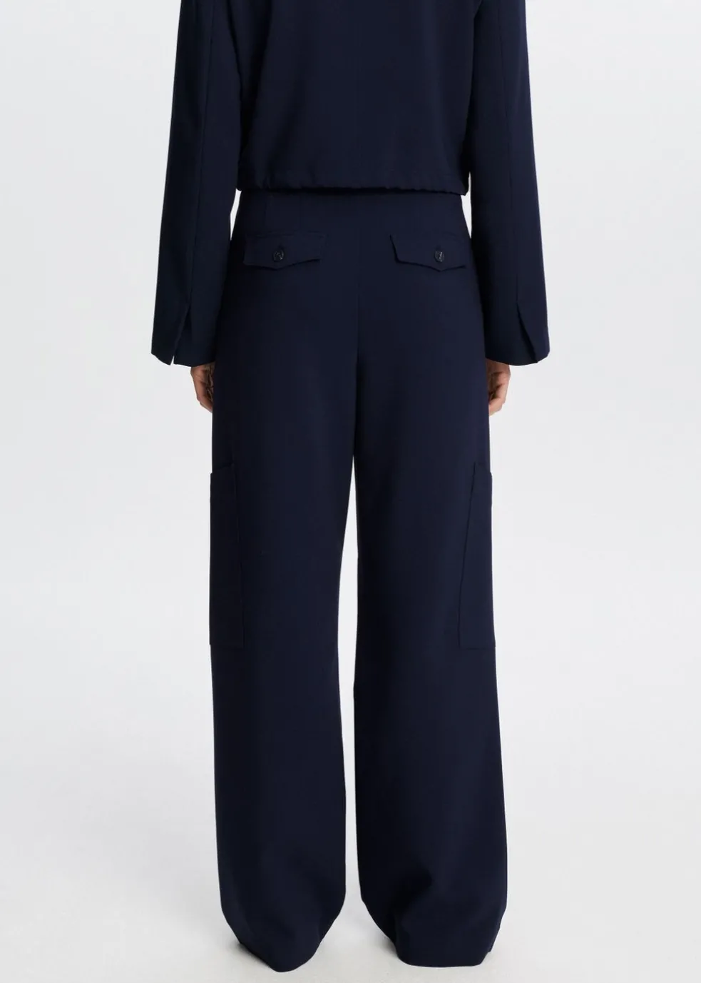 Wijde broek met cargozakken