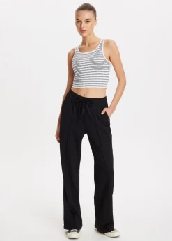 Wijde broek met pintuck