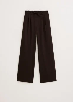 Wijde broek met plooien