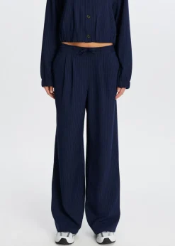 Wijde broek met plooien