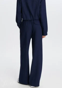 Wijde broek met plooien