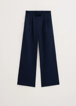 Wijde broek met plooien