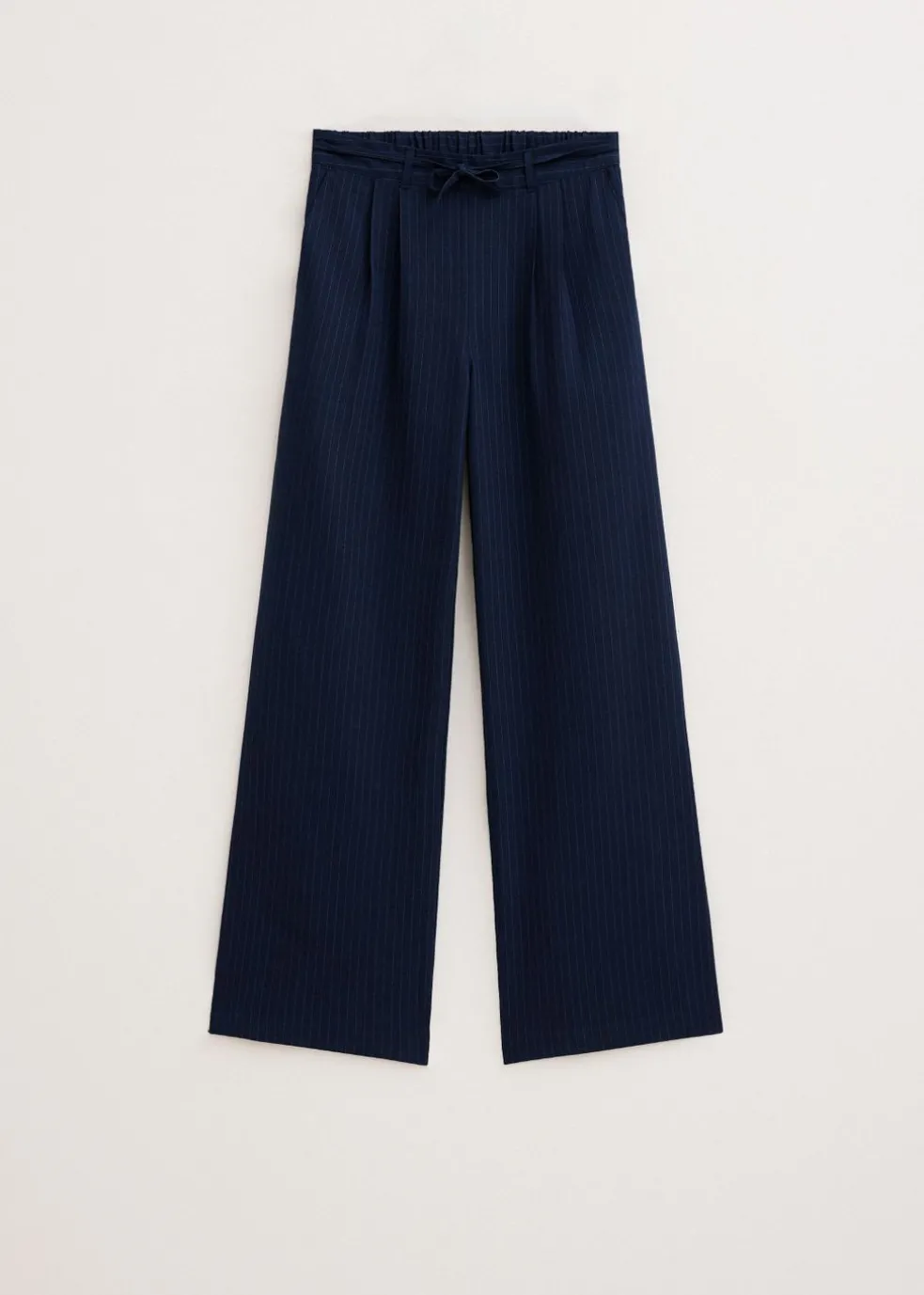 Wijde broek met plooien